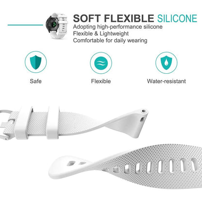 Rigtigt Slidstærk Silikone Universal Rem passer til Smartwatch - Sort#serie_1