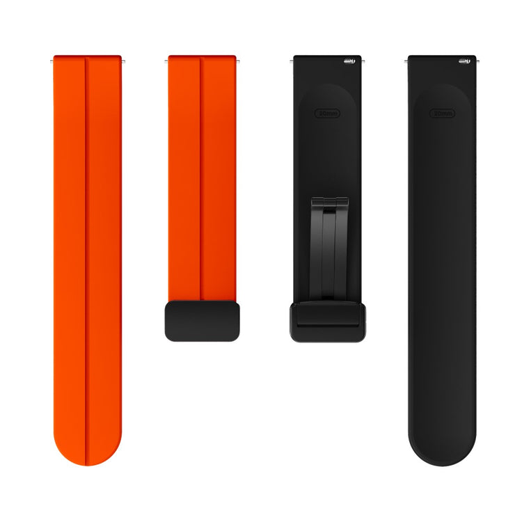 Vildt Nydelig Silikone Universal Rem passer til Smartwatch - Orange#serie_2
