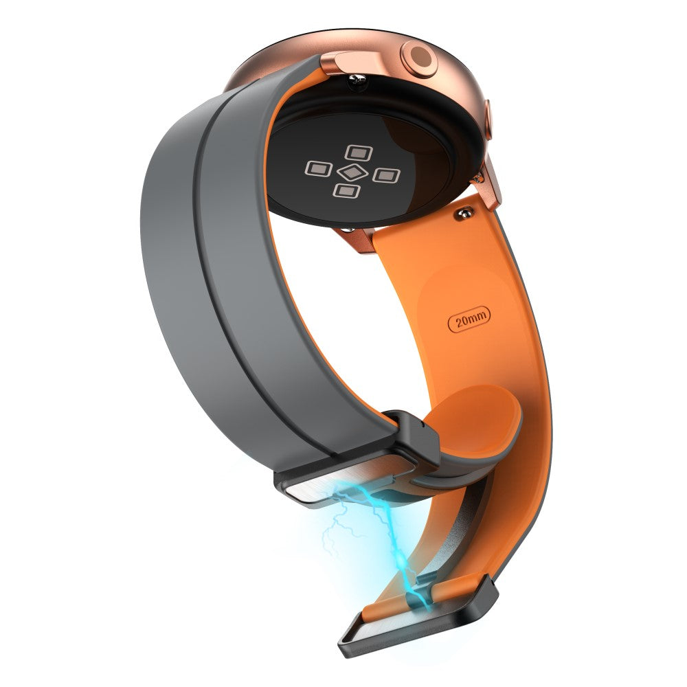 Vildt Nydelig Silikone Universal Rem passer til Smartwatch - Orange#serie_7