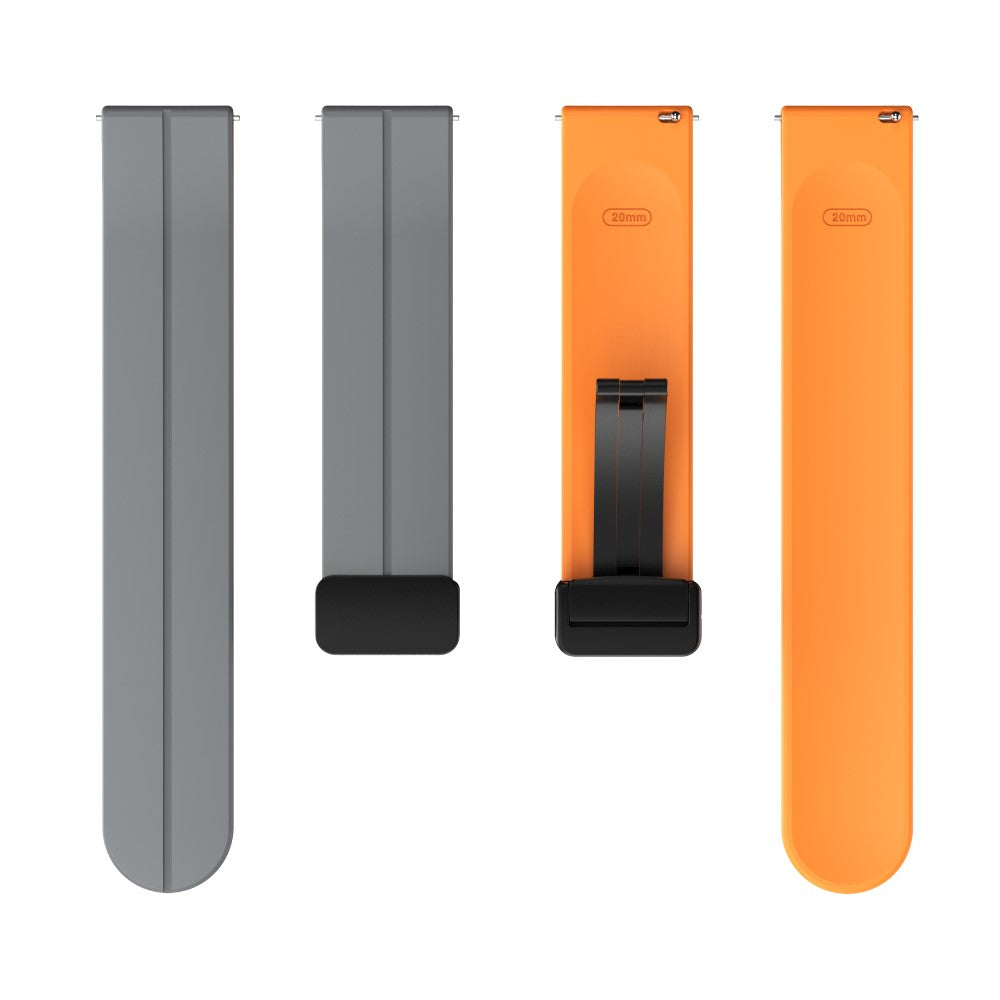 Vildt Nydelig Silikone Universal Rem passer til Smartwatch - Orange#serie_7
