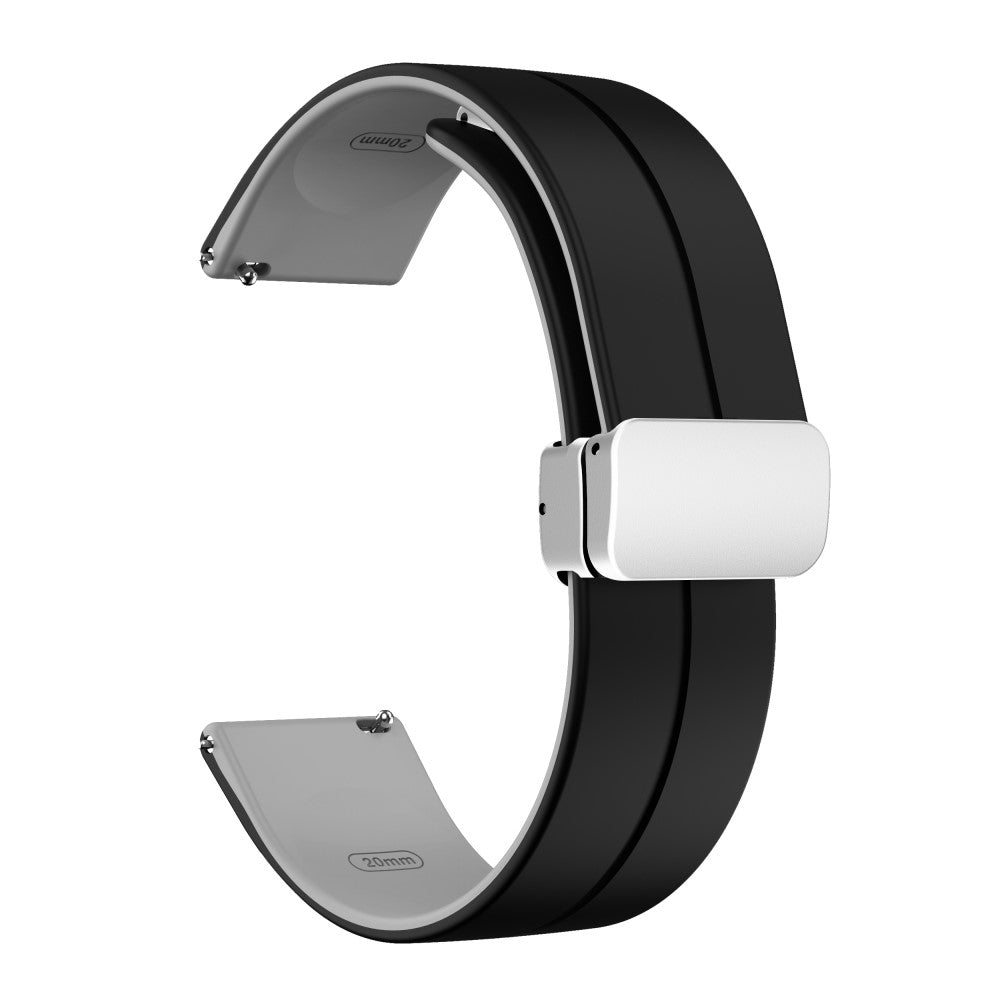 Udsøgt Silikone Universal Rem passer til Smartwatch - Sølv#serie_6