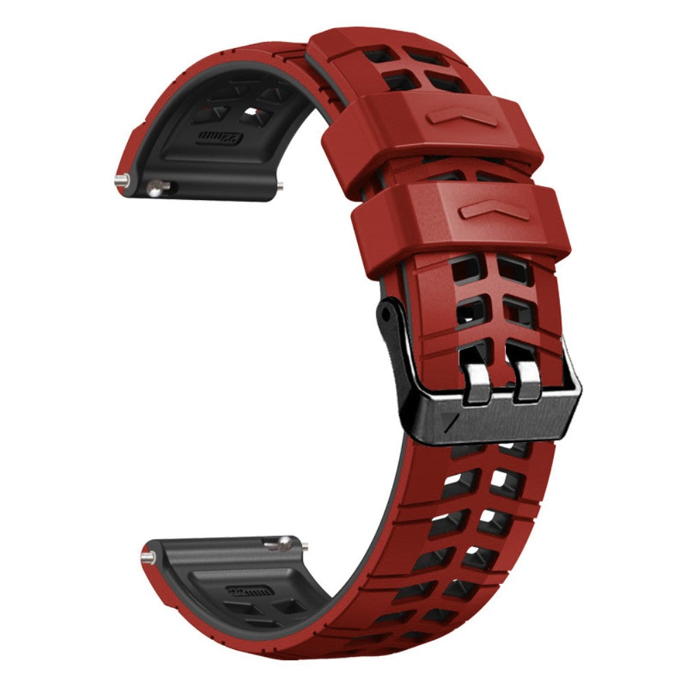 Alle Tiders Silikone Universal Rem passer til Smartwatch - Rød#serie_4