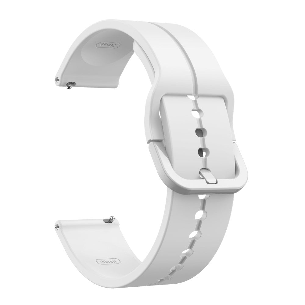Solid Silikone Universal Rem passer til Smartwatch - Hvid#serie_15