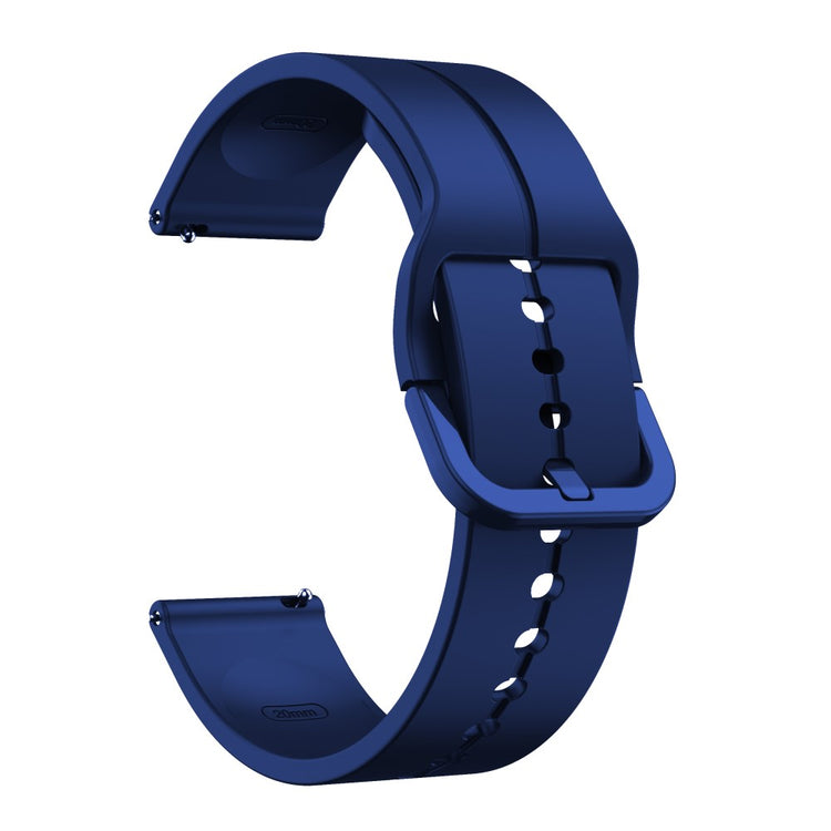 Solid Silikone Universal Rem passer til Smartwatch - Blå#serie_3