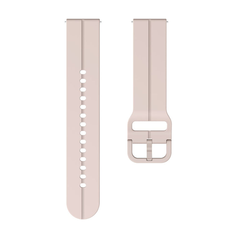Solid Silikone Universal Rem passer til Smartwatch - Pink#serie_4