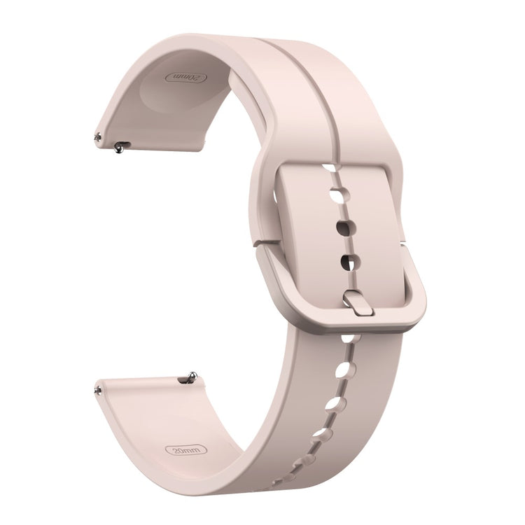 Solid Silikone Universal Rem passer til Smartwatch - Pink#serie_4