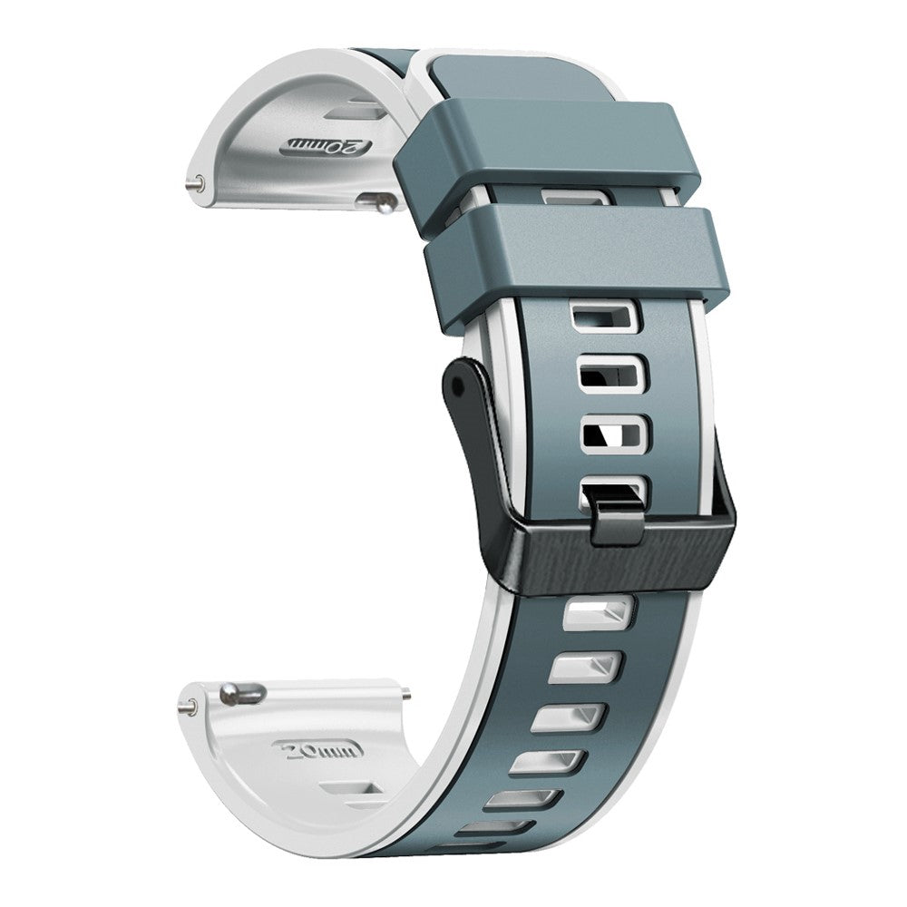Holdbart Silikone Universal Rem passer til Smartwatch - Sølv#serie_10