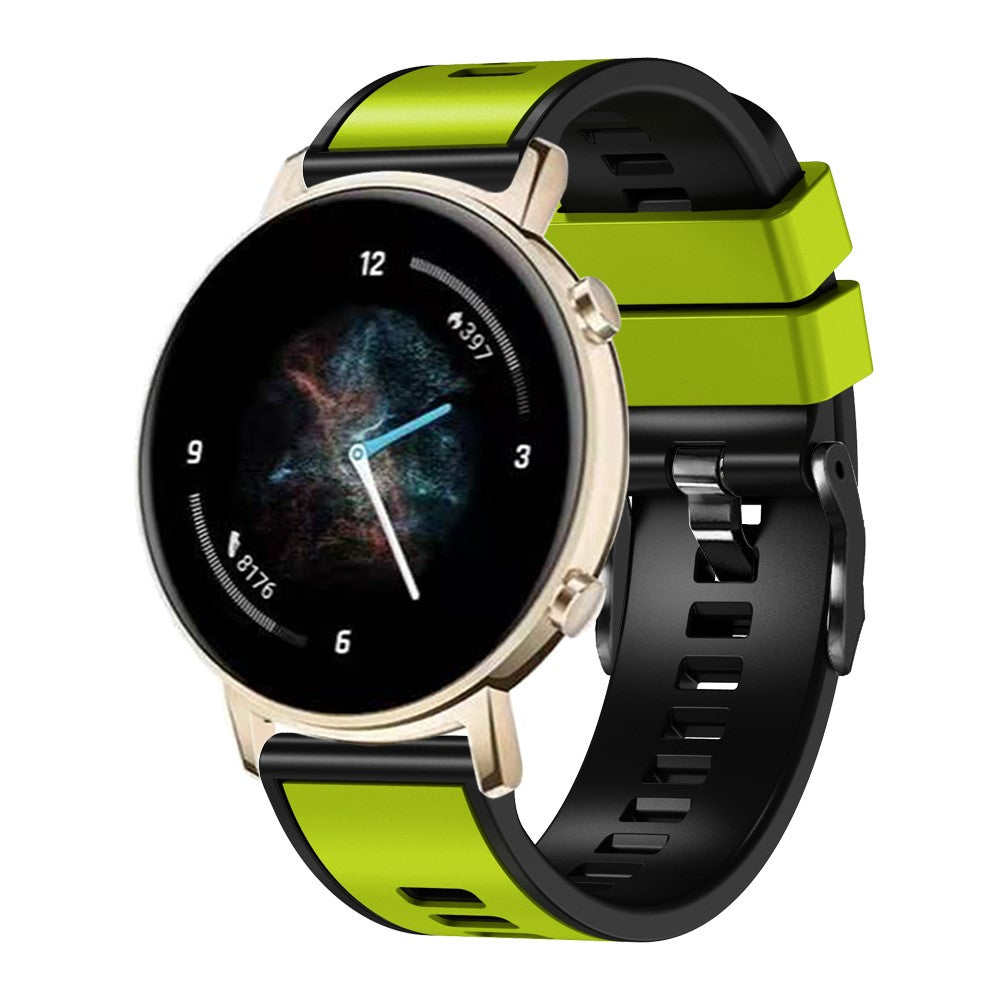Holdbart Silikone Universal Rem passer til Smartwatch - Grøn#serie_12