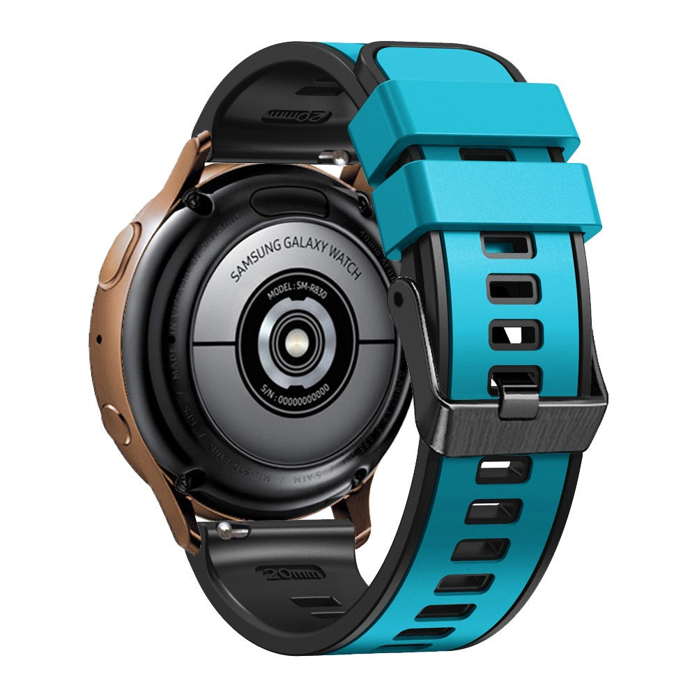 Holdbart Silikone Universal Rem passer til Smartwatch - Blå#serie_14