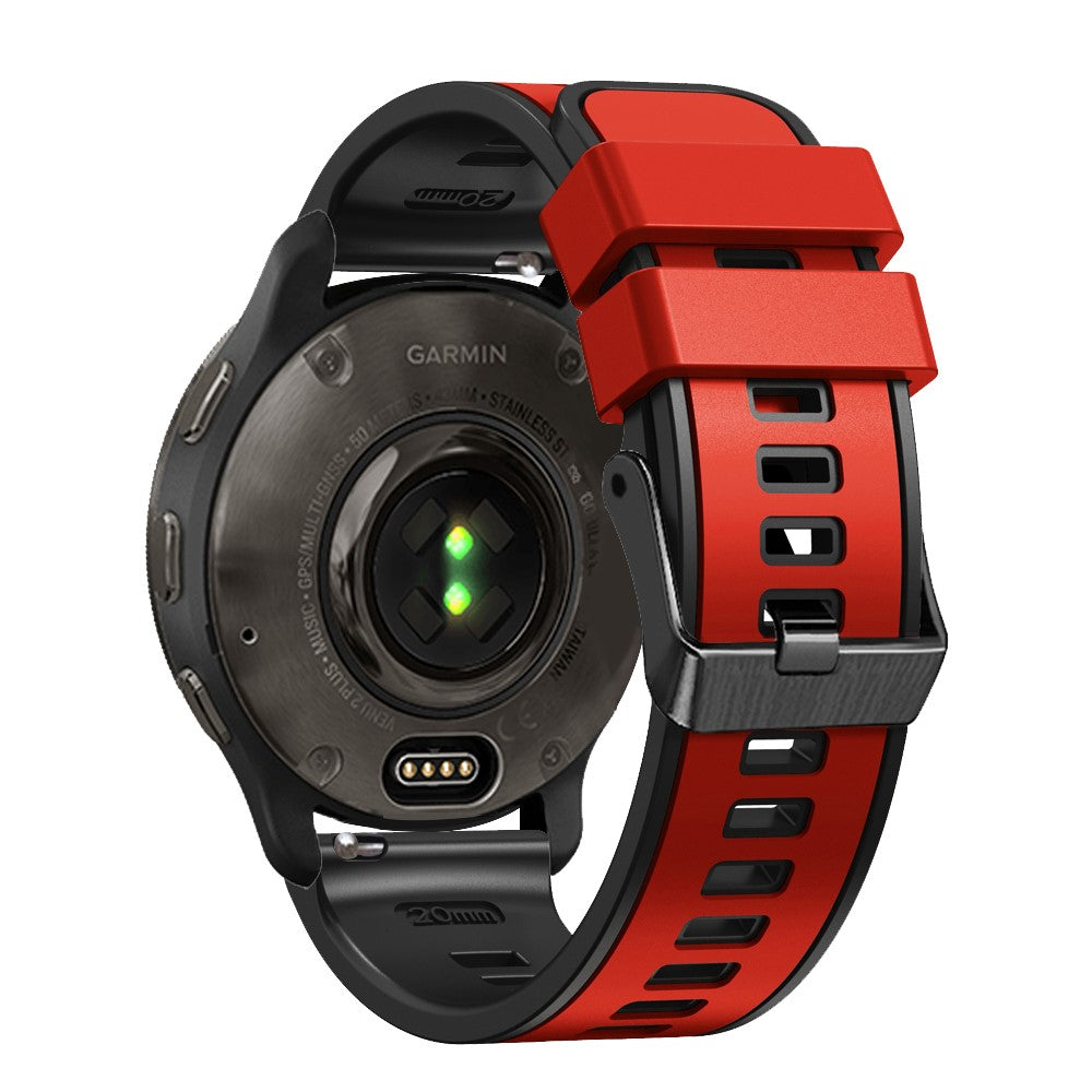 Holdbart Silikone Universal Rem passer til Smartwatch - Rød#serie_5