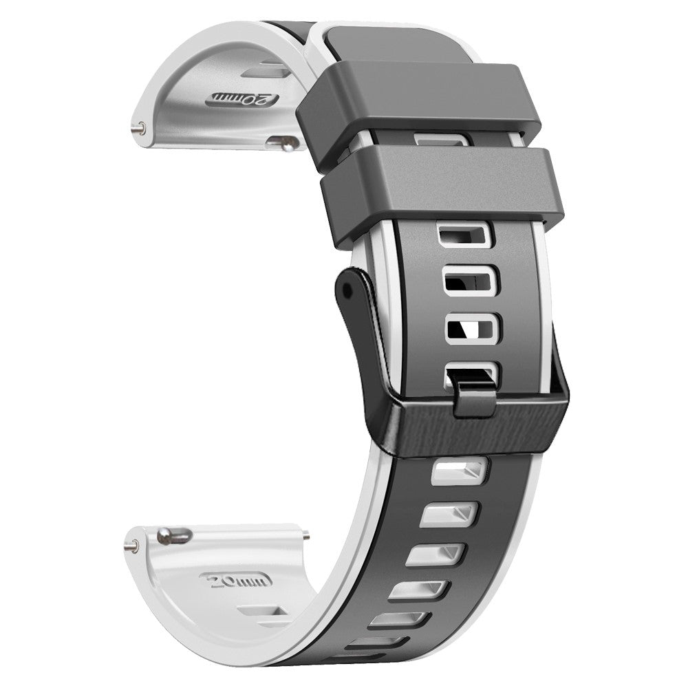 Holdbart Silikone Universal Rem passer til Smartwatch - Sølv#serie_6