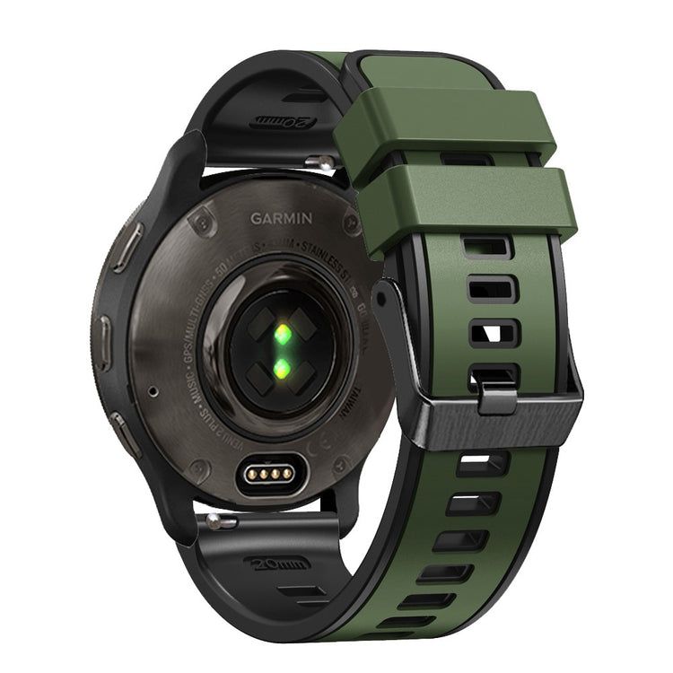Holdbart Silikone Universal Rem passer til Smartwatch - Grøn#serie_8