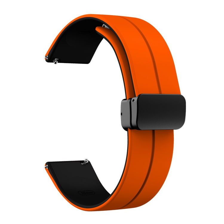Helt Vildt Kønt Silikone Universal Rem passer til Smartwatch - Orange#serie_12