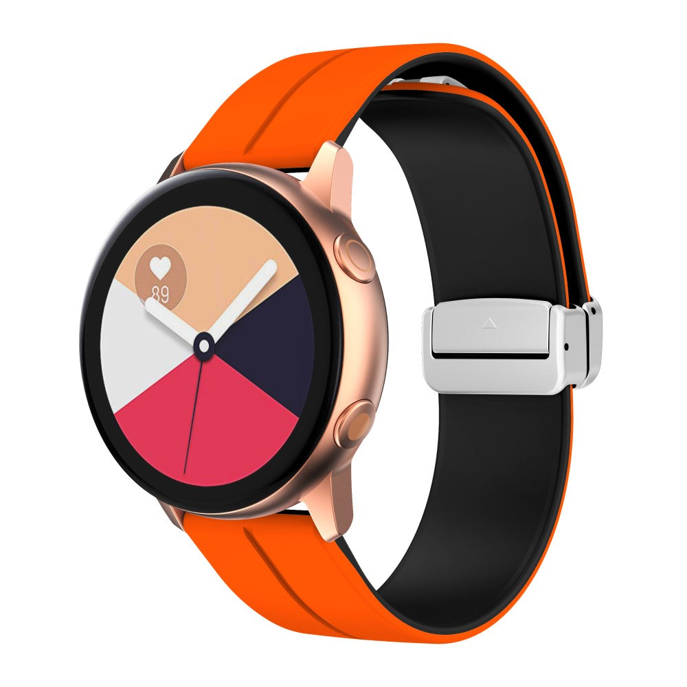 Rigtigt Fint Silikone Universal Rem passer til Smartwatch - Orange#serie_1