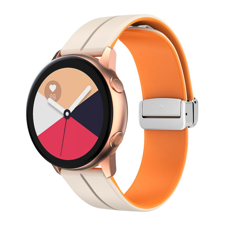 Rigtigt Fint Silikone Universal Rem passer til Smartwatch - Orange#serie_12