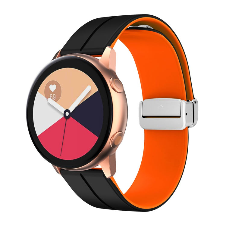 Rigtigt Fint Silikone Universal Rem passer til Smartwatch - Orange#serie_3