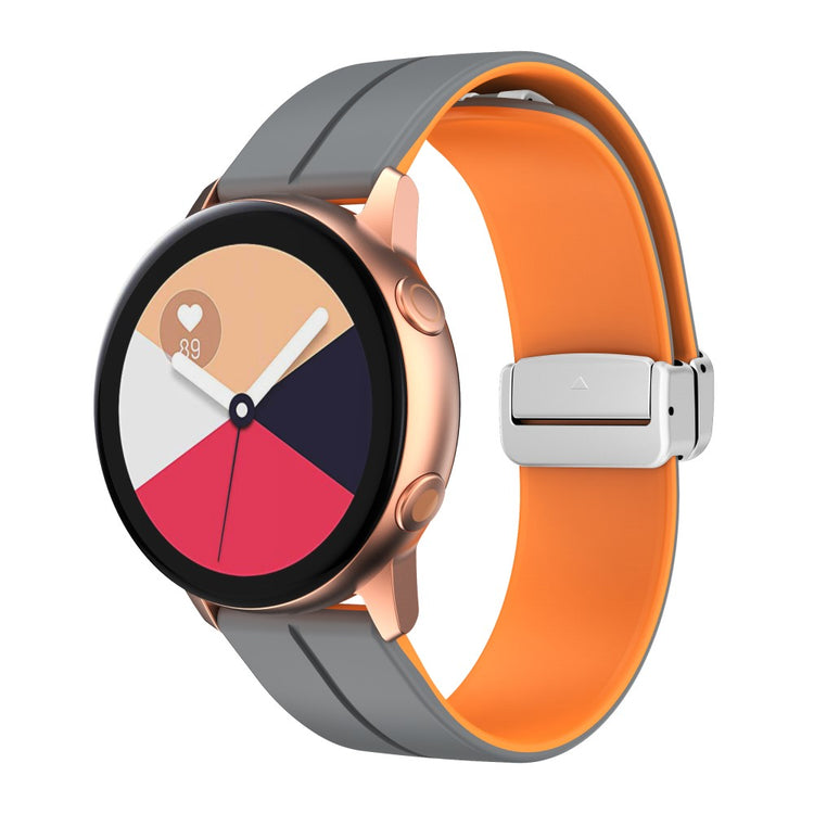 Rigtigt Fint Silikone Universal Rem passer til Smartwatch - Orange#serie_6