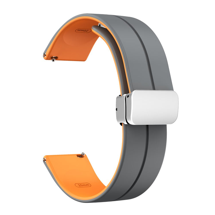 Rigtigt Fint Silikone Universal Rem passer til Smartwatch - Orange#serie_6