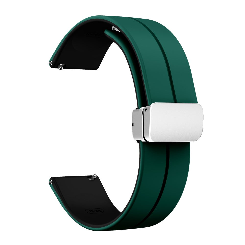 Rigtigt Fint Silikone Universal Rem passer til Smartwatch - Grøn#serie_9
