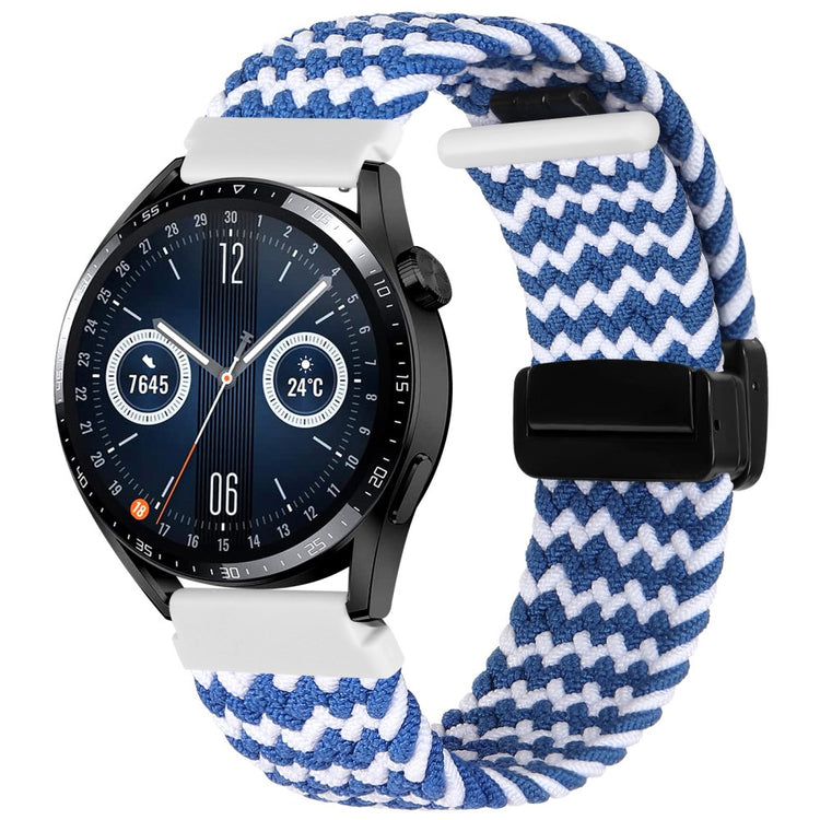 Super Pænt Nylon Universal Rem passer til Smartwatch - Blå#serie_2