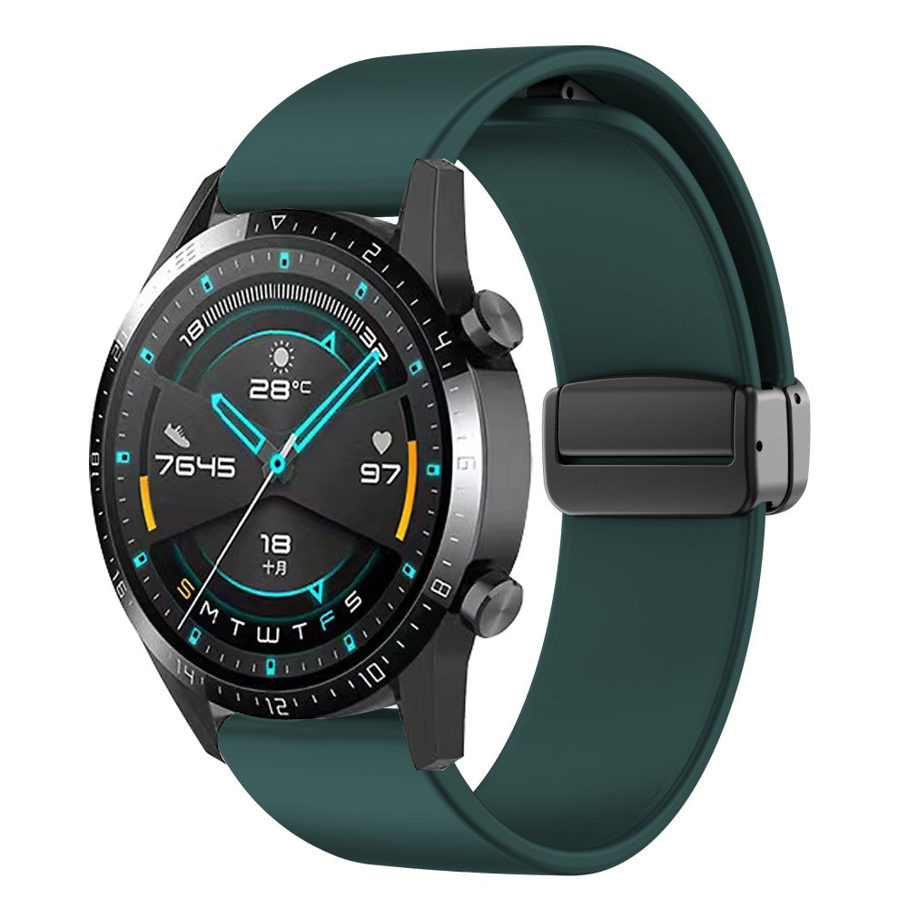 Mega Sejt Silikone Universal Rem passer til Smartwatch - Grøn#serie_5