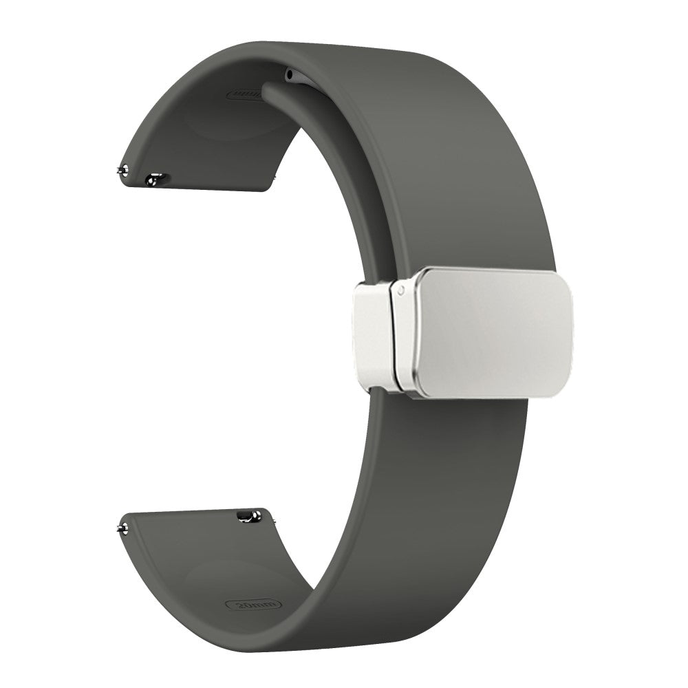 Elegant Ægte Læder Universal Rem passer til Smartwatch - Sølv#serie_10