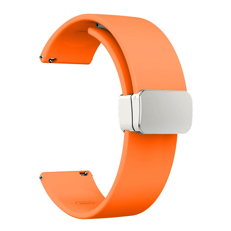 Elegant Ægte Læder Universal Rem passer til Smartwatch - Orange#serie_3