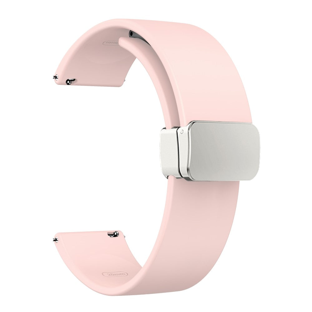 Elegant Ægte Læder Universal Rem passer til Smartwatch - Pink#serie_4