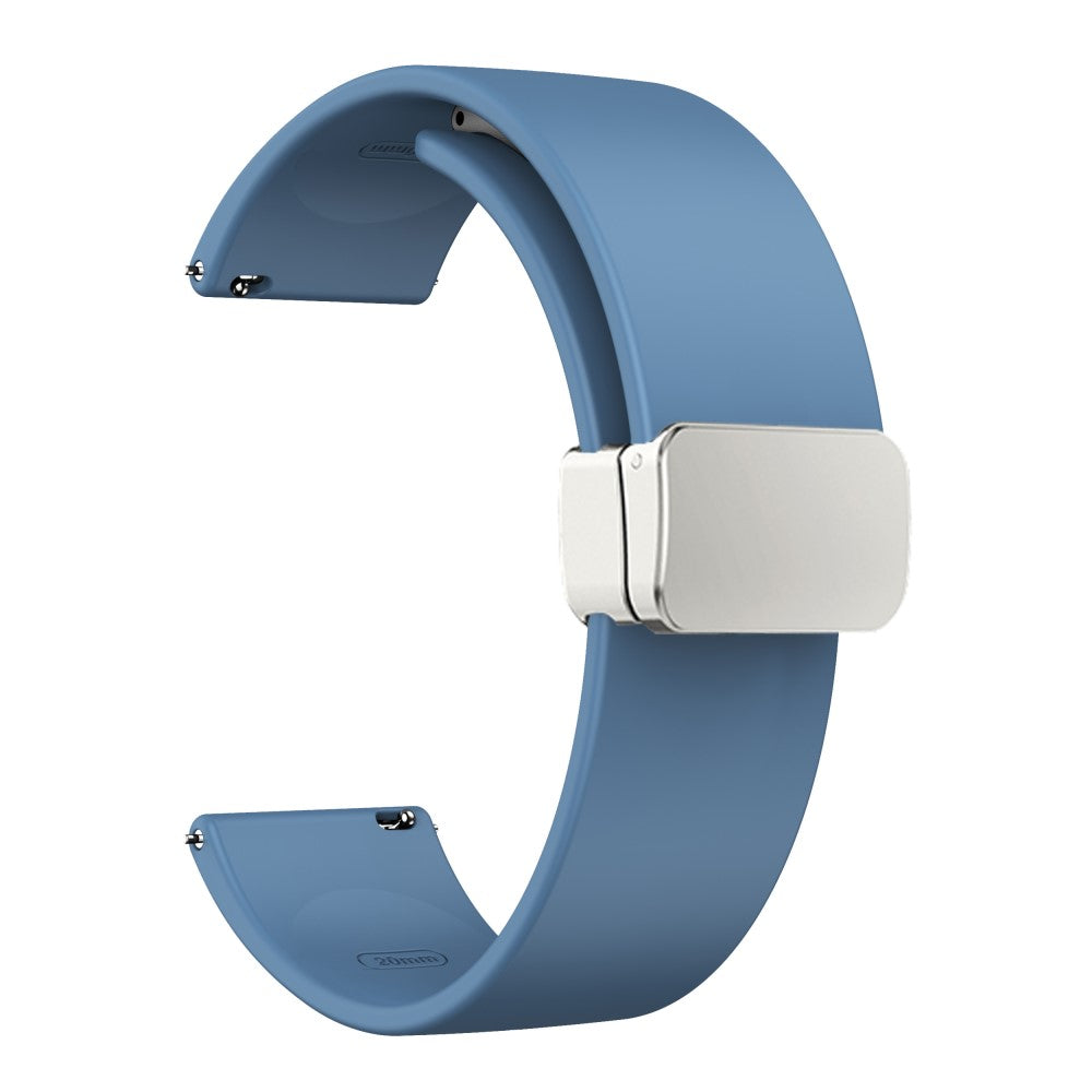 Elegant Ægte Læder Universal Rem passer til Smartwatch - Blå#serie_5