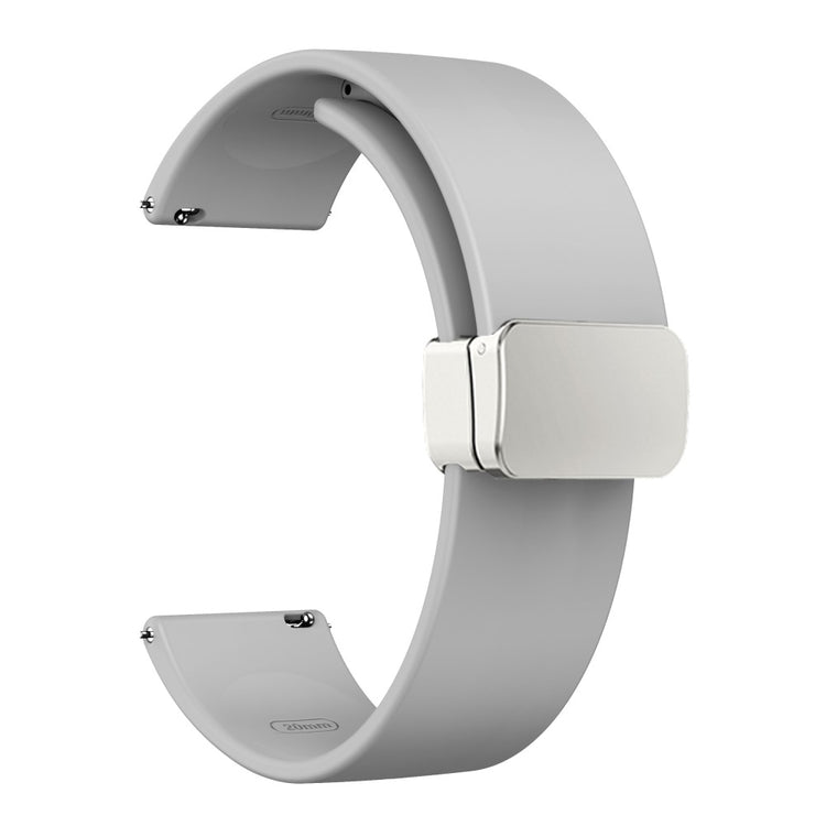 Elegant Ægte Læder Universal Rem passer til Smartwatch - Sølv#serie_9