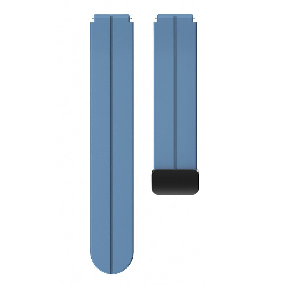 18mm Universal silicone strap with black buckle - Blue#serie_12