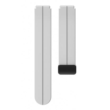 18mm Universal silicone strap with black buckle - Light Grey#serie_6