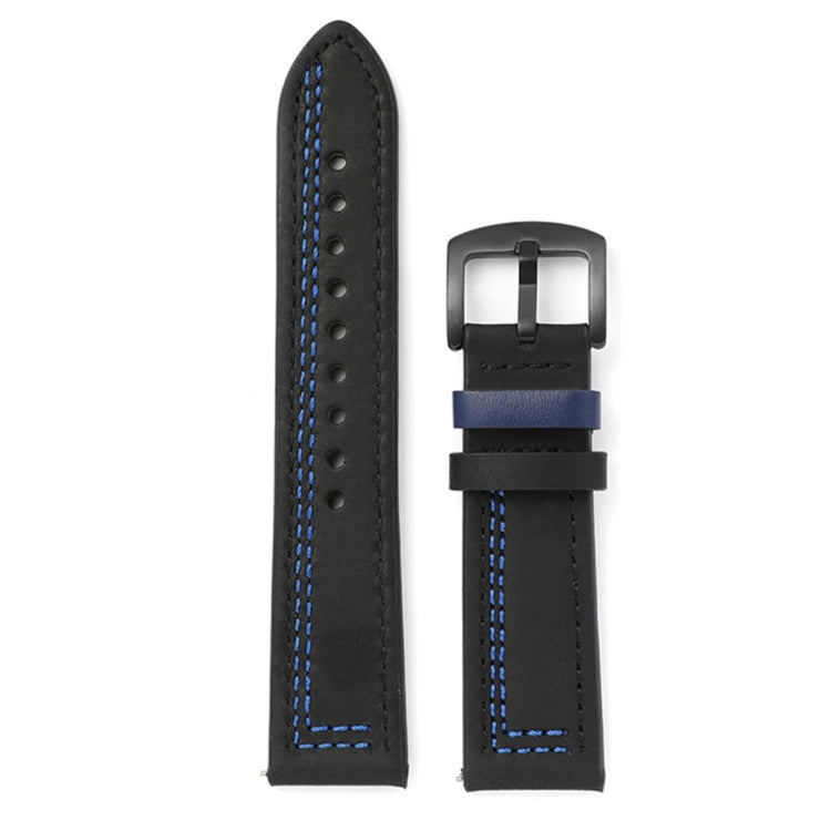 Mega Komfortabel Kunstlæder Universal Rem passer til Smartwatch - Blå#serie_6