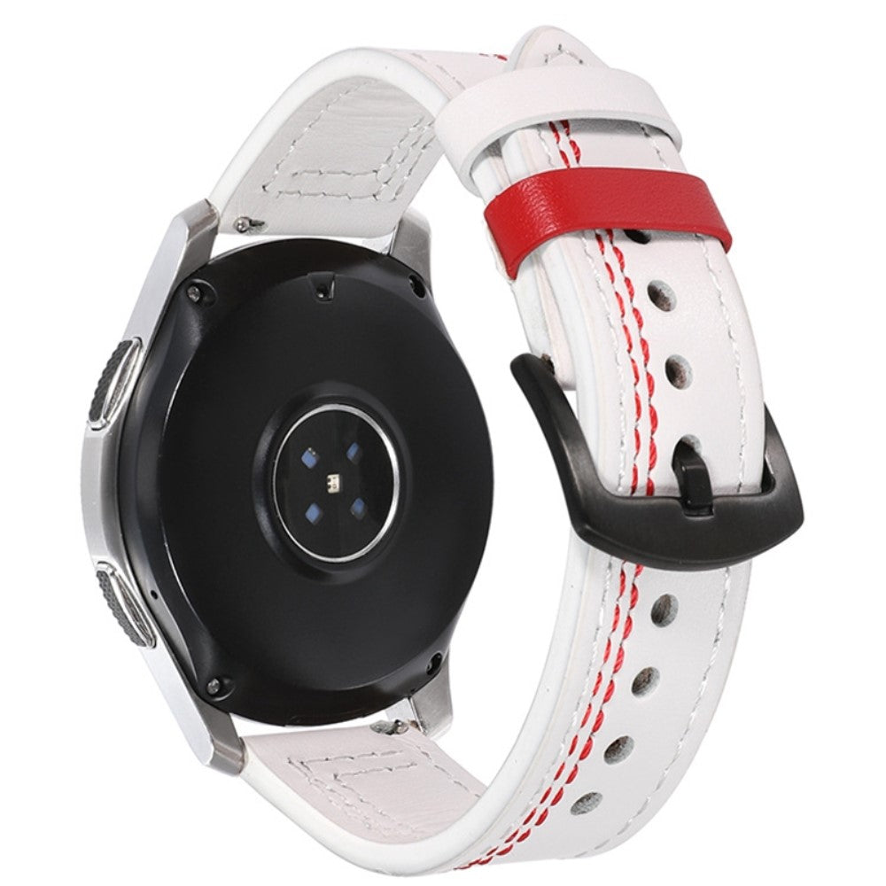 Mega Komfortabel Kunstlæder Universal Rem passer til Smartwatch - Hvid#serie_9