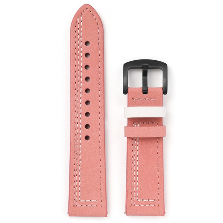 Slidstærk Kunstlæder Universal Rem passer til Smartwatch - Pink#serie_10