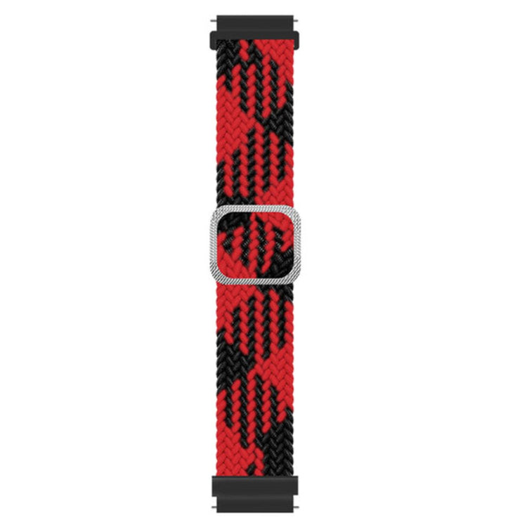 Stilfuld Nylon Universal Rem passer til Smartwatch - Rød#serie_11