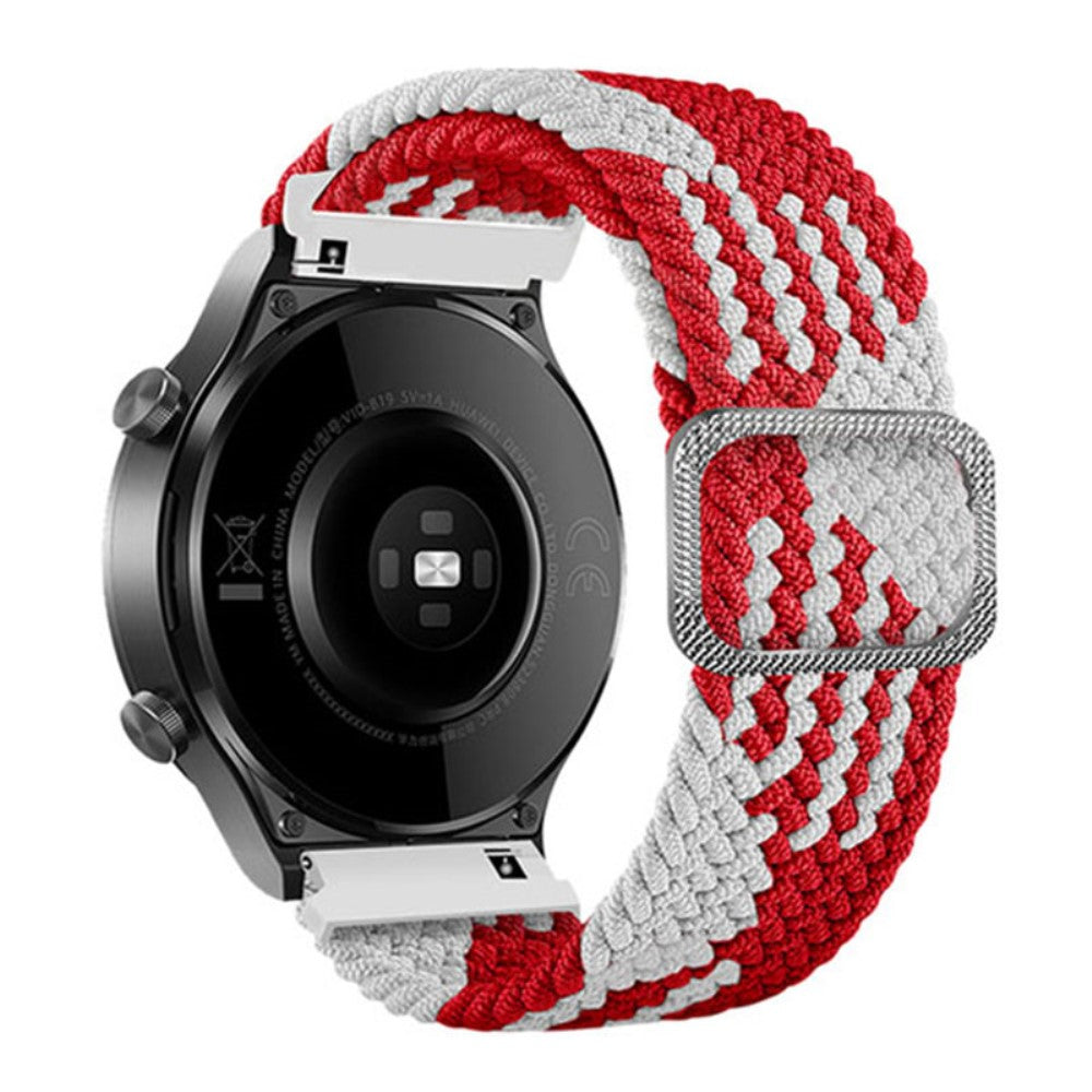 Stilfuld Nylon Universal Rem passer til Smartwatch - Rød#serie_12