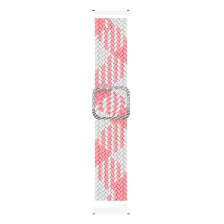 Stilfuld Nylon Universal Rem passer til Smartwatch - Pink#serie_17