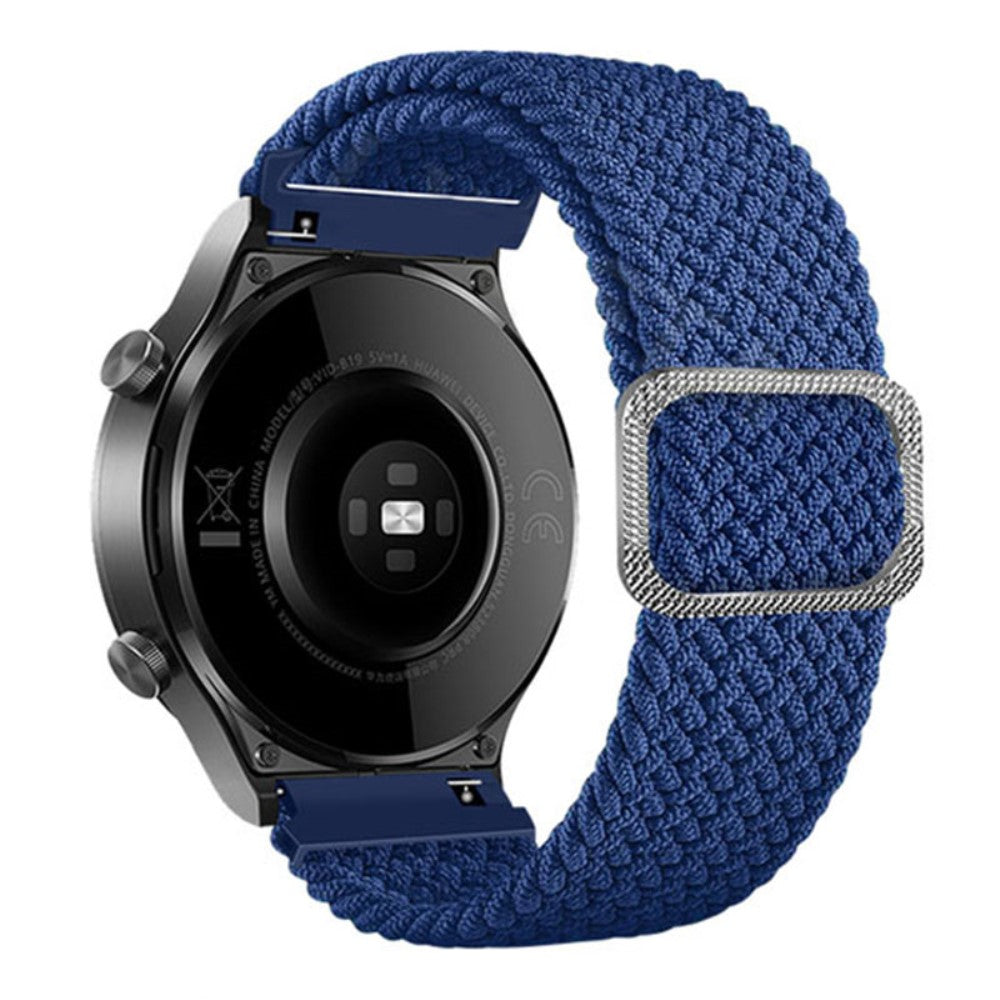 Stilfuld Nylon Universal Rem passer til Smartwatch - Blå#serie_6