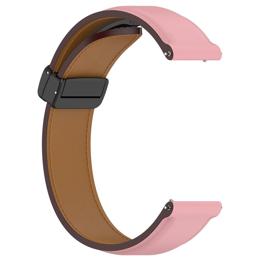 Super Fed Ægte Læder Universal Rem passer til Smartwatch - Pink#serie_3
