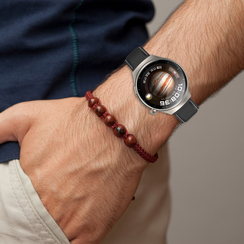 Helt Vildt Flot Ægte Læder Universal Rem passer til Smartwatch - Blå#serie_6