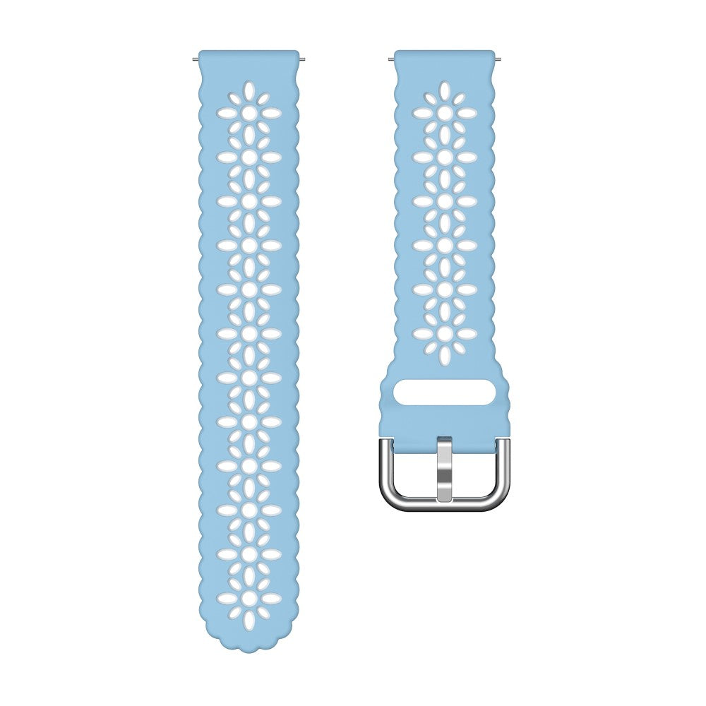 Mega Komfortabel Metal Og Silikone Universal Rem passer til Smartwatch - Blå#serie_10