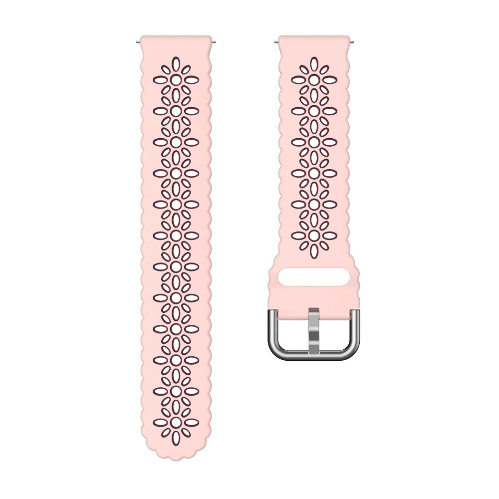 Mega Komfortabel Metal Og Silikone Universal Rem passer til Smartwatch - Pink#serie_11