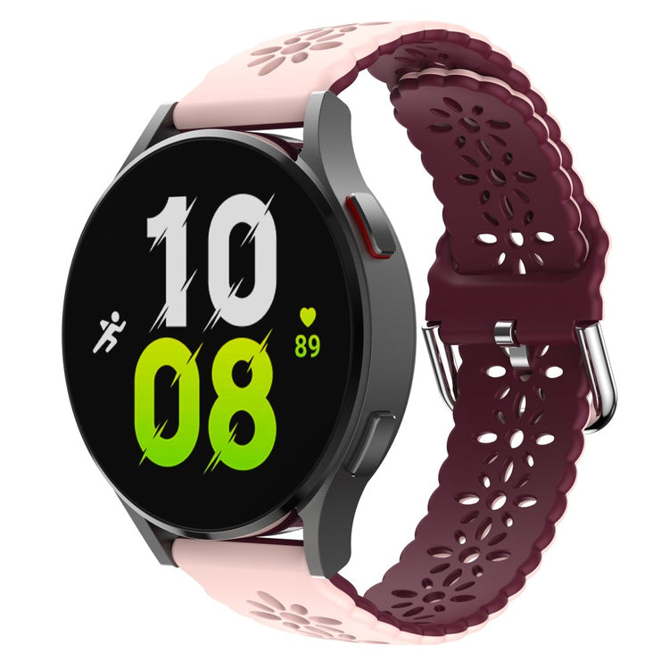 Mega Komfortabel Metal Og Silikone Universal Rem passer til Smartwatch - Pink#serie_11