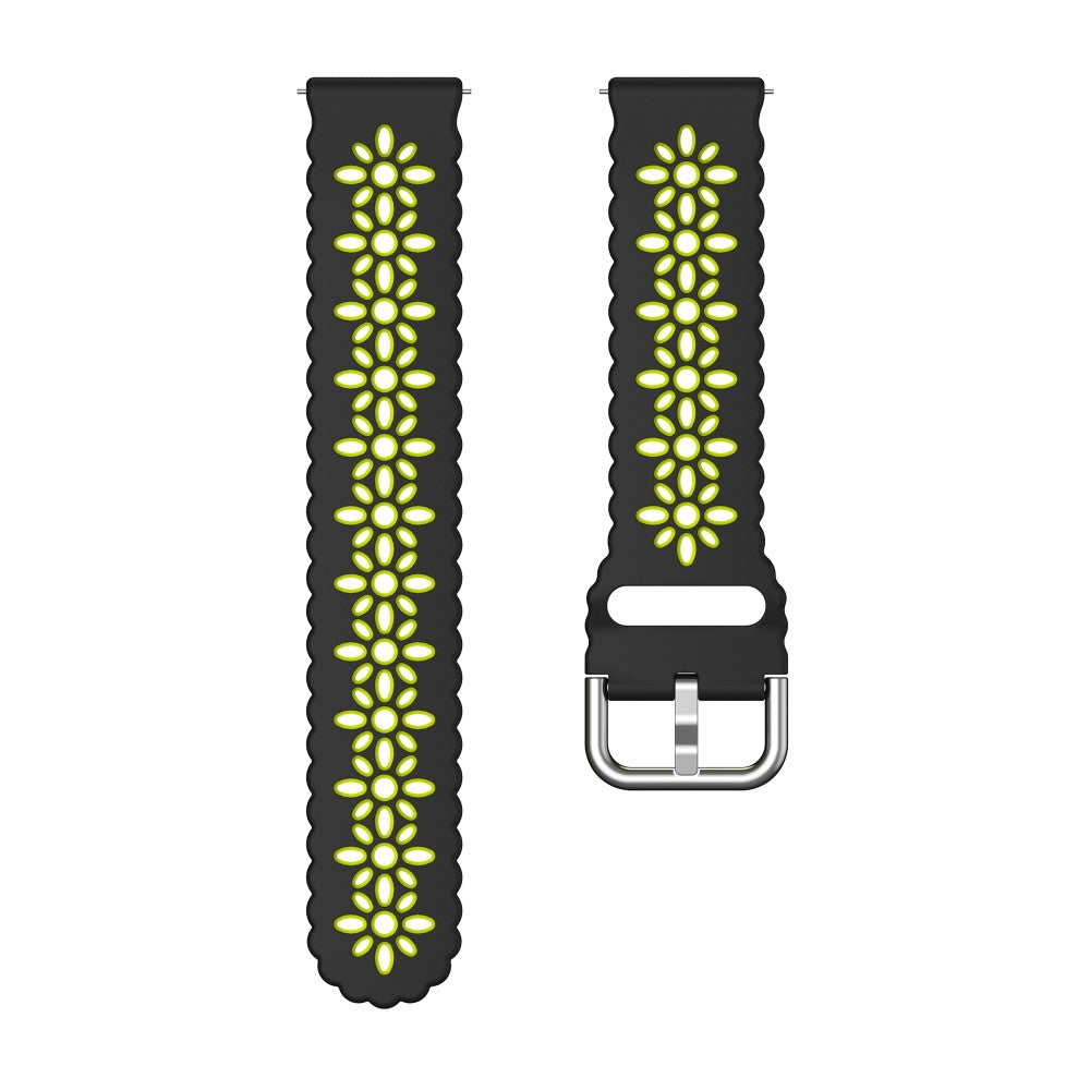 Mega Komfortabel Metal Og Silikone Universal Rem passer til Smartwatch - Grøn#serie_8