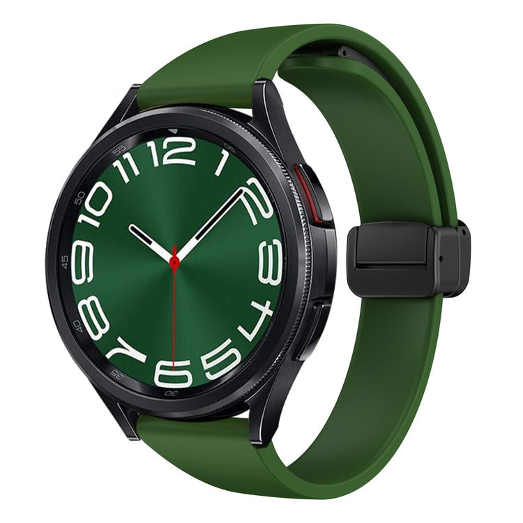 Slidstærk Metal Og Silikone Universal Rem passer til Smartwatch - Grøn#serie_7