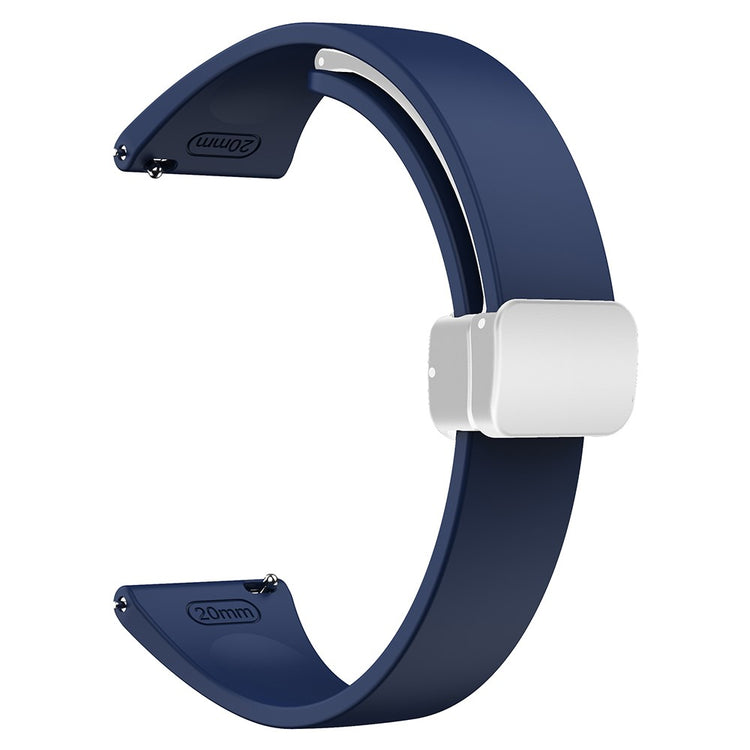 Mega Smuk Metal Og Silikone Universal Rem passer til Smartwatch - Blå#serie_11