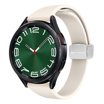 22mm Universal silicone sport strap with silver magnetic buckle - Starlight#serie_12
