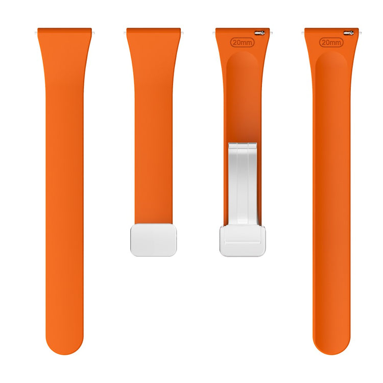 Mega Smuk Metal Og Silikone Universal Rem passer til Smartwatch - Orange#serie_3