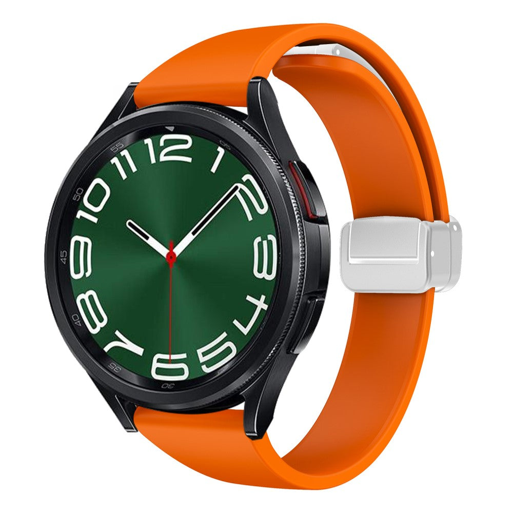 Mega Smuk Metal Og Silikone Universal Rem passer til Smartwatch - Orange#serie_3